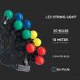 LED Bulbs for String Lights - DC:24V - IP44 - 600 Lumens - RGB+Yellow