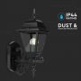 E27 Outdoor Lighting - Wall Lamps - Up - Matt Black - IP44