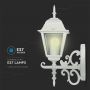 E27 Outdoor Lighting - Wall Lamps - Up - Matt White - IP44