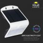 Solar Wall Lights - IP65 - White - 3W - 400 Lumens - 4000K+3000K