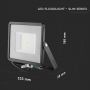 Black LED Floodlights - Samsung - 120lm/w - IP65 - 50W - 6000 Lumens - 4000K - 5 Years