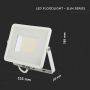 White LED Floodlights - Samsung - 120lm/w - IP65 - 50W - 6000 Lumens - 4000K - 5 Years