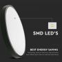 LED Round Dome Lights - Black - 225mm - IP44 - 18W- 1800 Lumens - 6500K