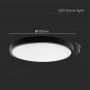 LED Round Dome Lights - Black - 225mm - IP44 - 18W - 1800 Lumens - 4000K