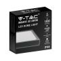 LED Square Dome Lights - Black - 225mm - IP44 - 18W - 1800 Lumens - 4000K