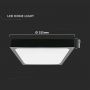 LED Square Dome Lights - Black - 225mm - IP44 - 18W - 1800 Lumens - 4000K