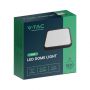 VT-8618 18W LED DOME LIGHT 6500K SQUARE BLACK FRAME IP44