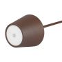 Wiederaufladbare Tischleuchte - Touch Dimming (3000K Warm White) - (H) 38,6 cm Ø7,9 cm Sockel (Corten) | Leuchtet bis zu 10 Stunden - Schutz vor Feuchtigkeit und Staub