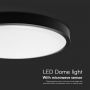 LED Dome Lights - Round Dome Lights - Sensor - IP44 - Black - 18 Watts - 1830 Lumens - 4000K