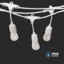 E27 LED Bulbs - String Lights - WP - Socket - White - IP65