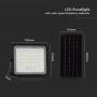 Black Solar Floodlights - 10W - IP65 - 800 Lumens - 4000K