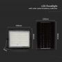 Black Solar Floodlights - 15W - IP65 - 1200 Lumens - 4000K