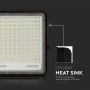 Black Solar Floodlights - 20W - IP65 - 2600 Lumens - 6400K