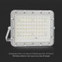 White Solar Floodlights - 15W - IP65 - 1200 Lumens - 6400K