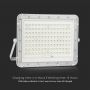 White Solar Floodlights - 20W - IP65 - 1800 Lumens - 4000K