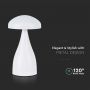 White Rechargeable Table Lamps - IP20 - 1W - 55 Lumens - 3IN1