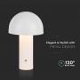 White Rechargeable Table Lamps - IP20 - 3W - 200 Lumens - 3IN1