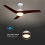 Ceiling Fan DC Motor - Brown - 35 Watts - 1500 Lumens - 3IN1