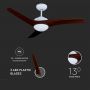 Ceiling Fan DC Motor - Brown - 35 Watts - 1500 Lumens - 3IN1