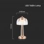 Gold Rechargeable Table Lamps - French - IP20 - 1W - 55 Lumens - 3IN1