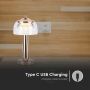 Gold Rechargeable Table Lamps - French - IP20 - 1W - 55 Lumens - 3IN1