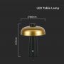 Lampes de table rechargeables - peintes - Or+Noir - IP20 - 3W - 200 Lumens - 3IN1