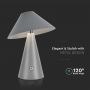 Grey Rechargeable Table Lamps - IP20 - 3W - 200 Lumens - 3IN1