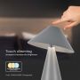 Grey Rechargeable Table Lamps - IP20 - 3W - 200 Lumens - 3IN1