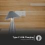 Grey Rechargeable Table Lamps - IP20 - 3W - 200 Lumens - 3IN1