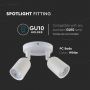 White LED Spotlights - 2xGU10 - Wall - Fitting - IP20