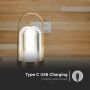 Gold Rechargeable Table Lamps - French - IP20 - 1W - 55 Lumens - 3IN1