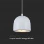 Designer Ceiling Lights - Designer Hanging Lights - IP20 - White Body - 8.5 Watts - 850 Lumens - 3000K