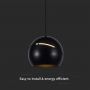 Designer Ceiling Lights - Designer Hanging Lights - IP20 - Black Body - 8.5 Watts - 850 Lumens - 3000K