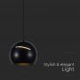 Designer Ceiling Lights - Designer Hanging Lights - IP20 - Black Body - 8.5 Watts - 850 Lumens - 3000K