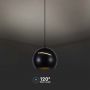 Designer Ceiling Lights - Designer Hanging Lights - IP20 - Black Body - 8.5 Watts - 850 Lumens - 3000K