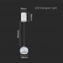 Designer Ceiling Lights - Designer Hanging Lights - IP20 - White Body - 8.5 Watts - 850 Lumens - 3000K