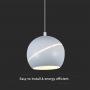 Designer Ceiling Lights - Designer Hanging Lights - IP20 - White Body - 8.5 Watts - 850 Lumens - 3000K