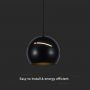 Designer Ceiling Lights - Designer Hanging Lights - IP20 - Black Body - 8.5 Watts - 850 Lumens - 3000K