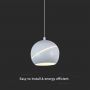 Designer Ceiling Lights - Designer Hanging Lights - IP20 - White Body - 8.5 Watts - 850 Lumens - 3000K