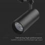 LED Tracklights - COB Tracklights - IP20 - Black - 30 Watts - 2900 Lumens - 3IN1