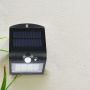 Black Solar Wall Lights - IP65 - 1.5W - 220 Lumens - 4000K