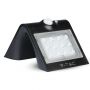 Black Solar Wall Lights - IP65 - 1.5W - 220 Lumens - 4000K