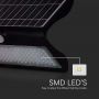 Black Solar Wall Lights - IP65 - 8W - 850 Lumens - 4000K