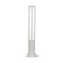 White LED Wall Lights - Bollard Lights - 80CM - IP65 - 10W - 450 Lumens - 6400K