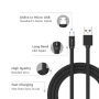 Ruby Micro USB Cables - Black