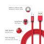 Ruby Micro USB Cables - Red