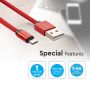 Ruby Micro USB Cables - Red