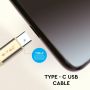 Ruby Type C USB Cables - Gold