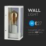 E27 Outdoor Lighting - Wall Lamps - Matt White - IP44