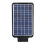 Schwarze Solar-Straßenlampen - IP65 - 15W - 1600 Lumen - 6000K